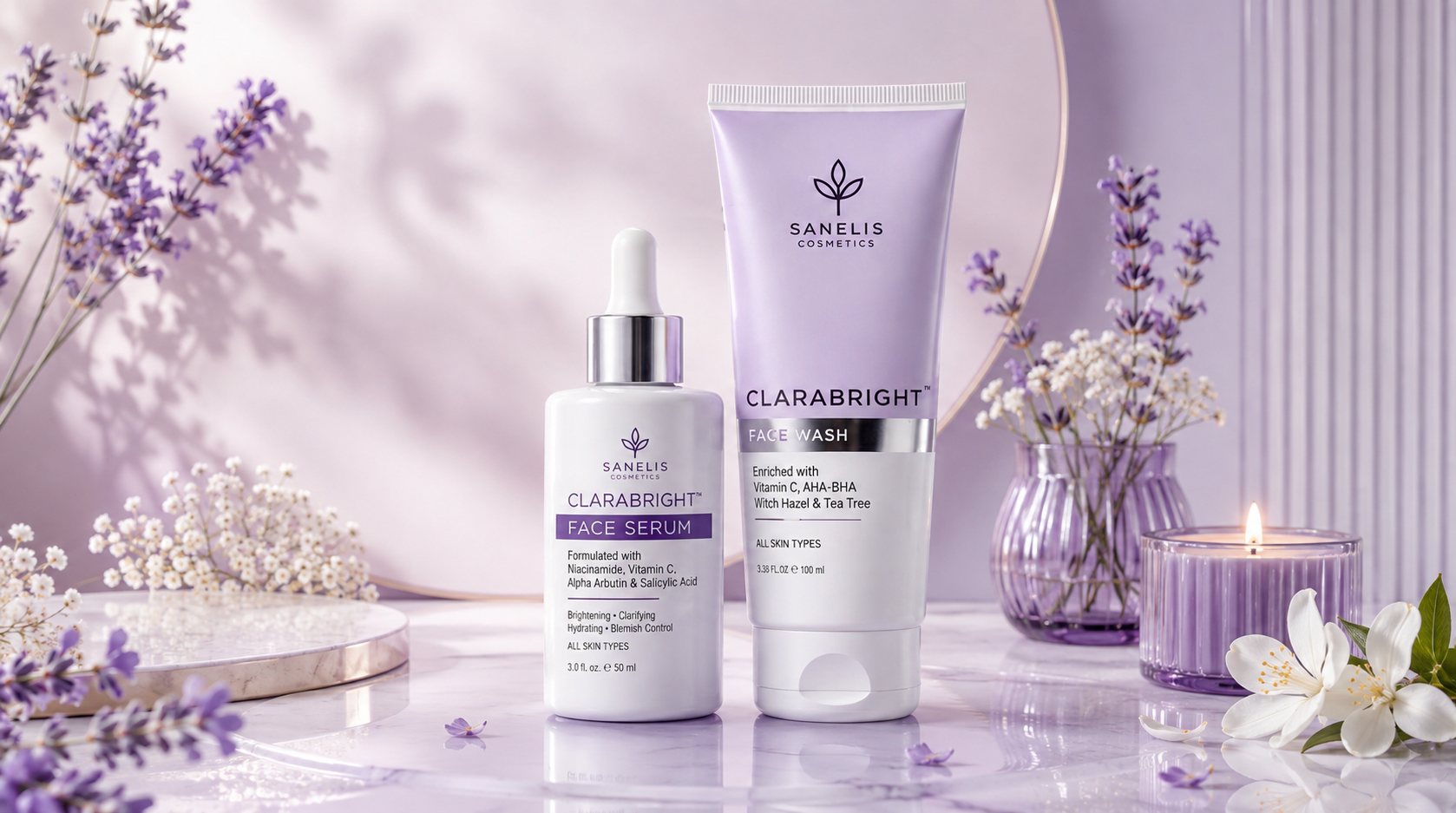 Clarabright Serum + Facewash