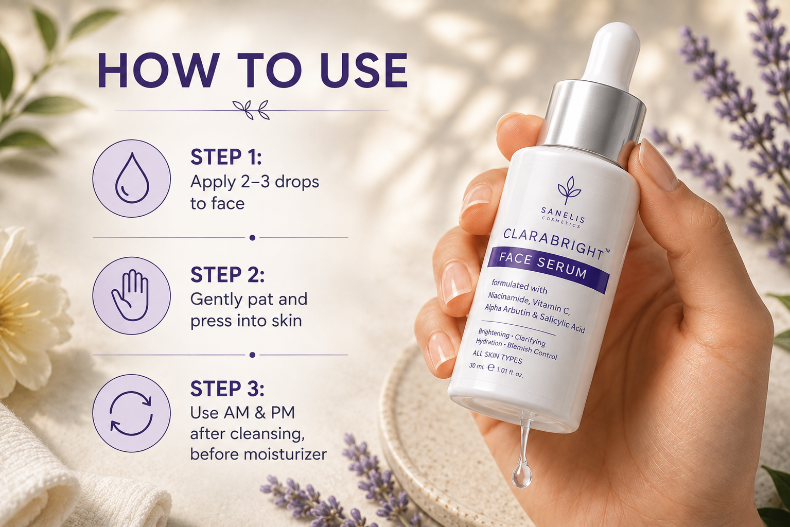 Clarabright Serum + Facewash