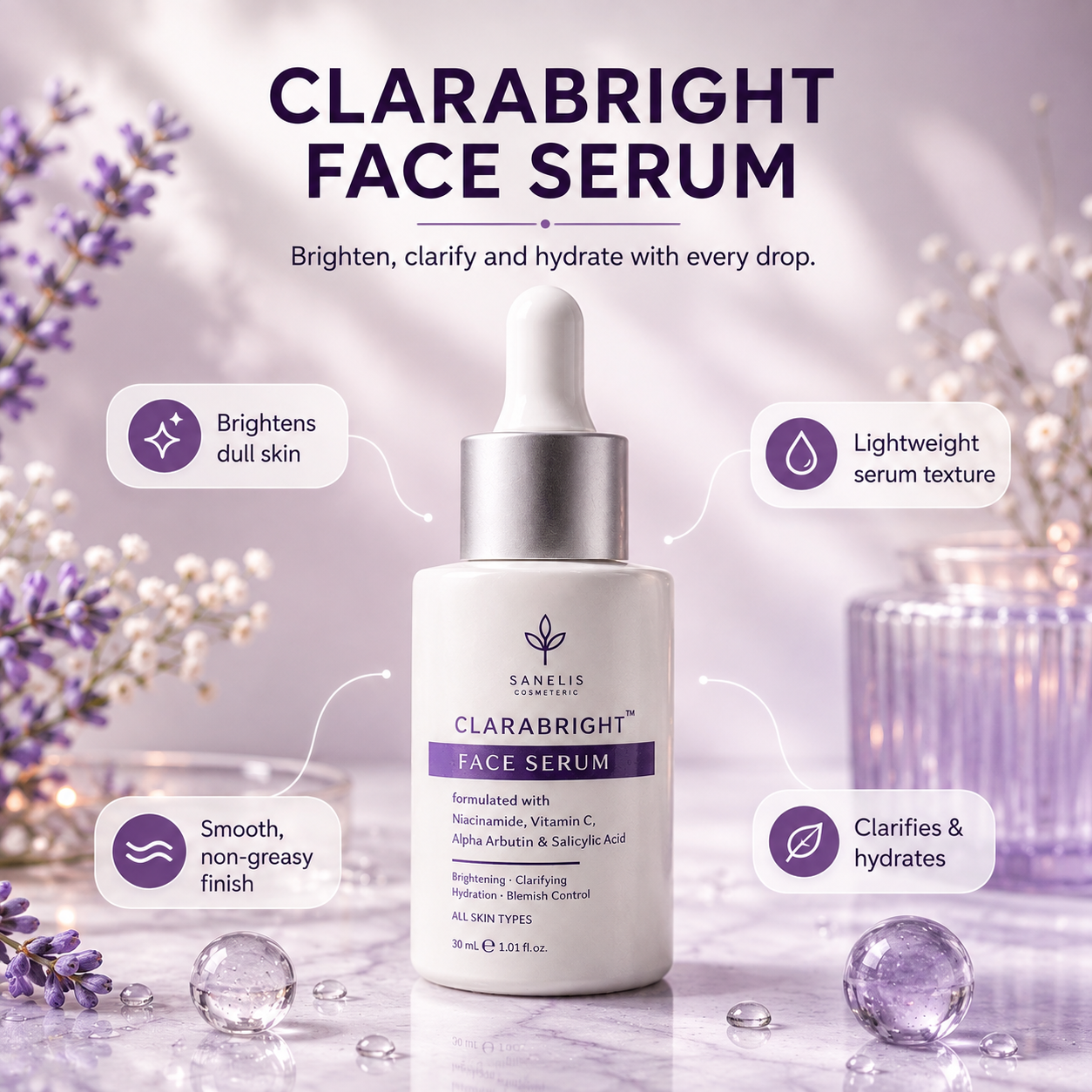 Clarabright Serum + Facewash