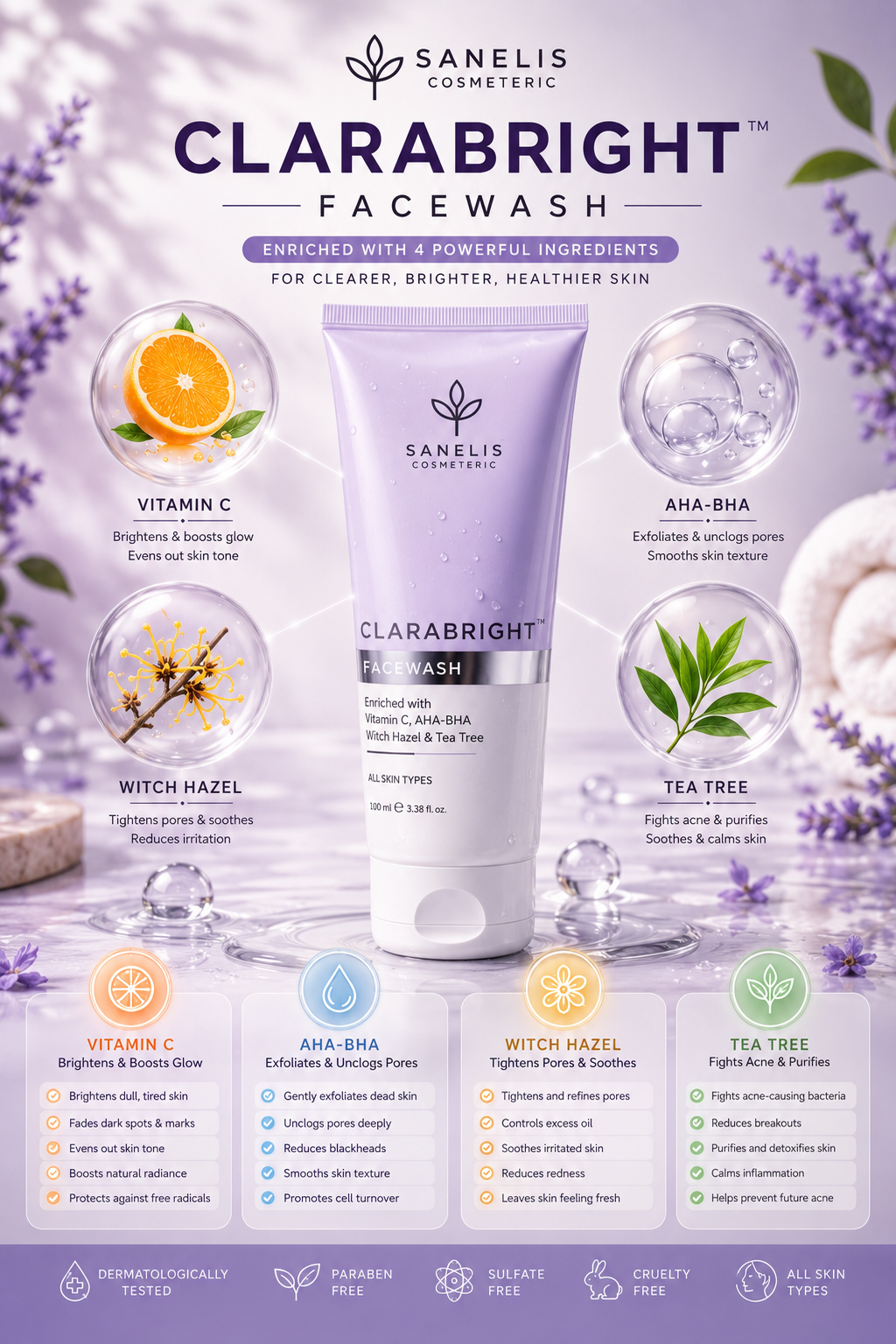 Clarabright Serum + Facewash