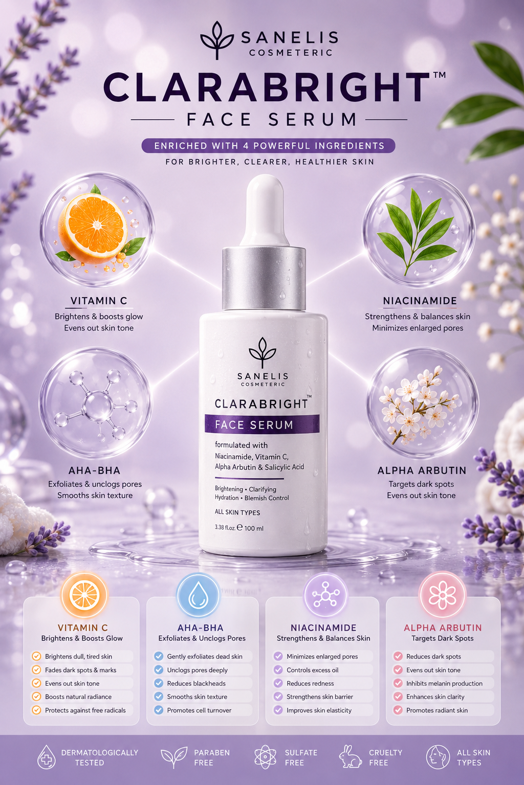 Clarabright Serum + Facewash