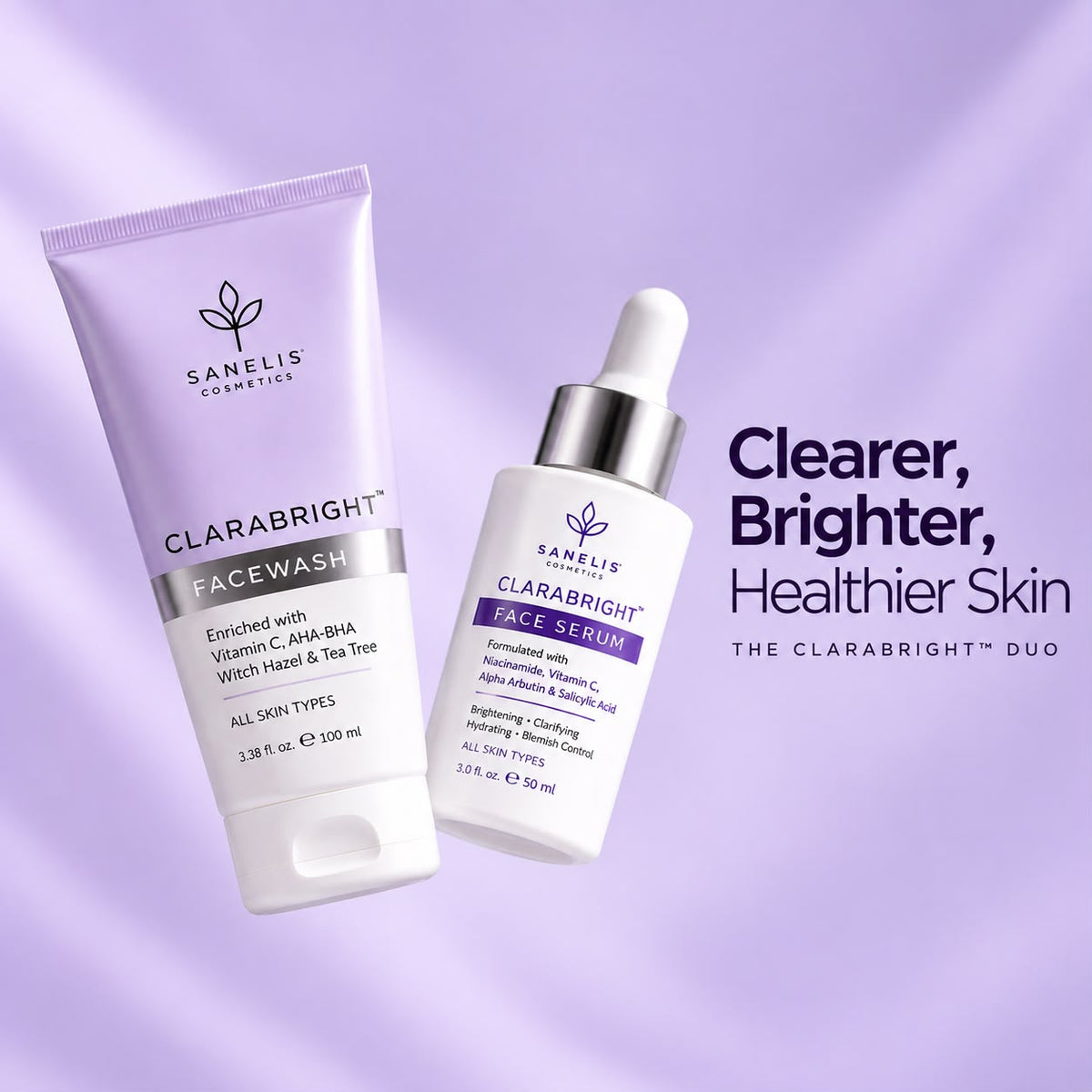 Clarabright Serum + Facewash